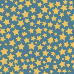 다양한 별 패턴의 배경 일러스트
(Background illustration with various star patterns)