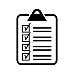 checklist vector icon illustration