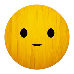 smiling wood pattern emoji sample