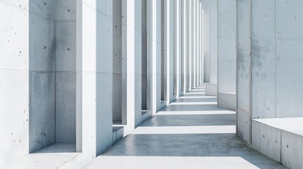 Obraz premium White Line Architectural Structure Texture Background - a sleek and minimalistic visual. The white lines create a refined and structured atmosphere.