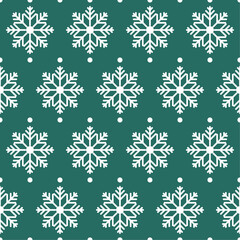 Seamless Christmas Sweater Pattern Vector - Festive Holiday Design with Snowflakes