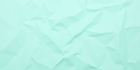 Obraz premium Crinkled Paper Texture Background In Seafoam Color