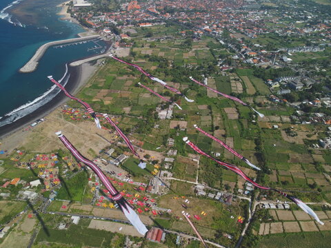 Balinese Jagan Kite with Long Tail