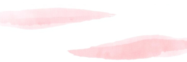 Fototapeta premium Soft pink watercolour brush strokes on white background, peaceful scene, artistic expression, watercolour painting