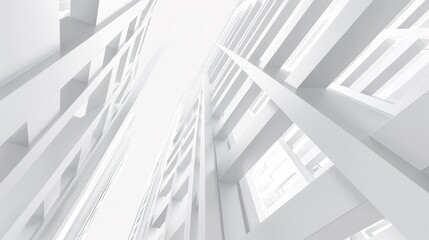 Obraz premium White Line Architectural Structure Texture Background - a sleek and minimalistic visual. The white lines create a refined and structured atmosphere.