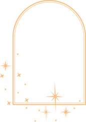 Gold Frame with Sparkle