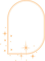 Gold Frame with Sparkle