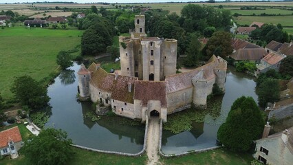 drone photo Sagonne castle France europe © clemMTravel