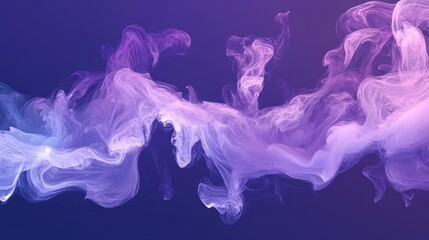 Fototapeta premium Abstract colorful smoke on dark background