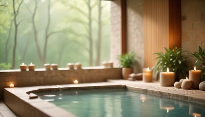 Luxurious spa hotel pool with tropical resort vibes for ultimate relaxation