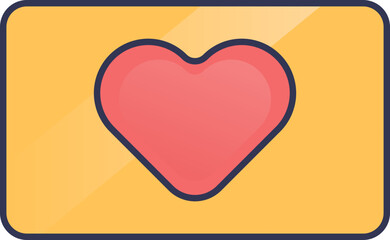 A red heart on a yellow background symbolizes love and compassion, embodying the spirit of Volunteerheart.