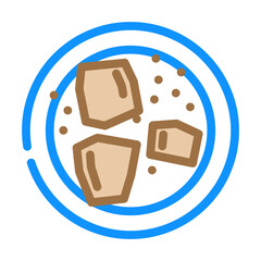 chocolate raw foodist color icon vector. chocolate raw foodist sign. isolated symbol illustration