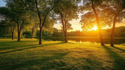 Fototapeta premium nice landscape theme with calm feeling