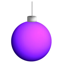 blue christmas ball