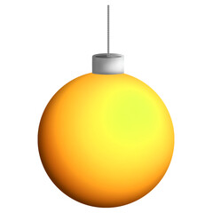golden christmas ball