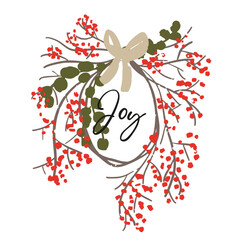 Floral  wreath Christmas