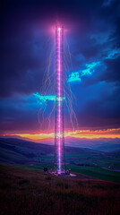 Atmospheric energy system powering distant landscapes