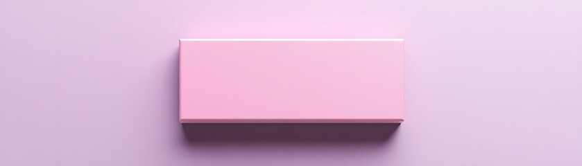 Fototapeta premium Pink Box on a Lavender Background