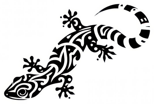 TRIBAL TATOO トライバル タトゥ 刺青 トカゲ