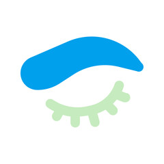 eyebrow duo tone icon