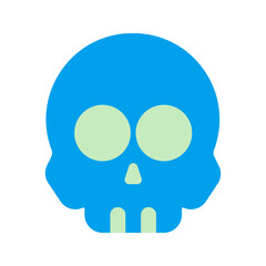 skull duo tone icon