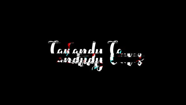 Candy Canes. Christmas Text Glitch Effect on Black background is a Design Asset Featuring Festive Text
