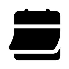calendar glyph icon