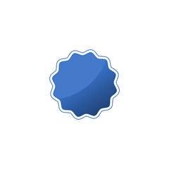 Empty badge icon isolated on transparent background
