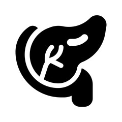 pancreas glyph icon