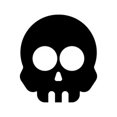 skull glyph icon