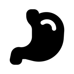 stomach glyph icon