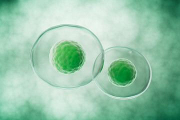 Medical cells with dark background,3d rendering