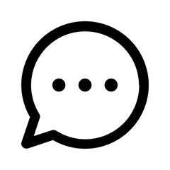 chat glyph icon