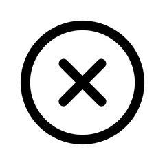 Obraz premium close glyph icon