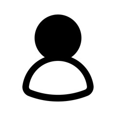 person glyph icon