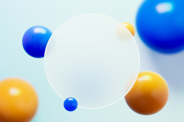 Business style frosted glass background,3d rendering