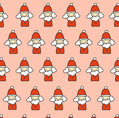 シンプルなサンタさんのアイコンの背景画像イラスト5