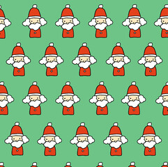 シンプルなサンタさんのアイコンの背景画像イラスト7