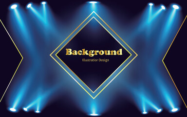 Blue spotlight business background design