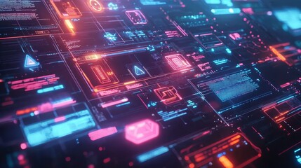 Obraz premium Visionary Future Work Concept Visualization