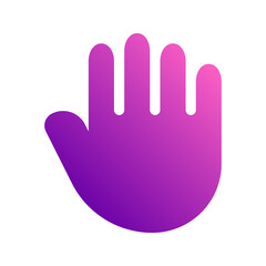 hand gradient icon