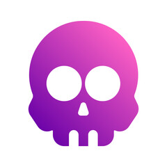 skull gradient icon