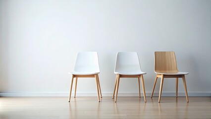 render of two modern chairs in a studio setting, chairs, furniture, modern, design, interior, room, minimalistic, seating, pair