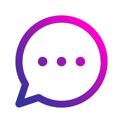 chat gradient icon