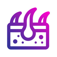 dermis gradient icon