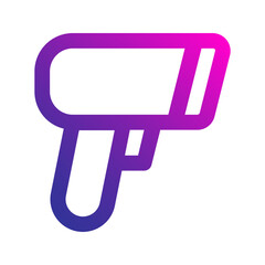 scanner gun gradient icon