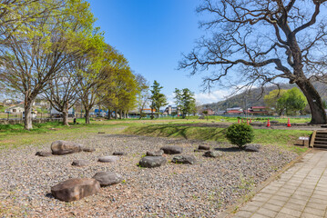 Shinano Kokubun-ji Buddhist temple Site, National Historic Site, Ueda City, Nagano Prefecture, Japan.