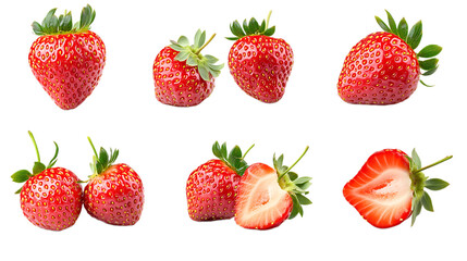 strawberry isolated on white background