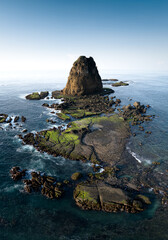 Beautiful aerial view in the morning of Papuma