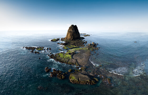 Beautiful aerial view in the morning of Papuma